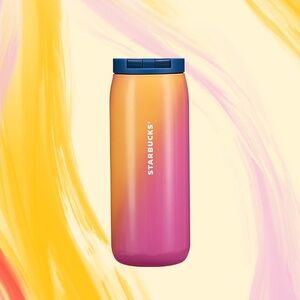Starbucks Pink and Orange Gradient Vacuum Insulated Tumbler
